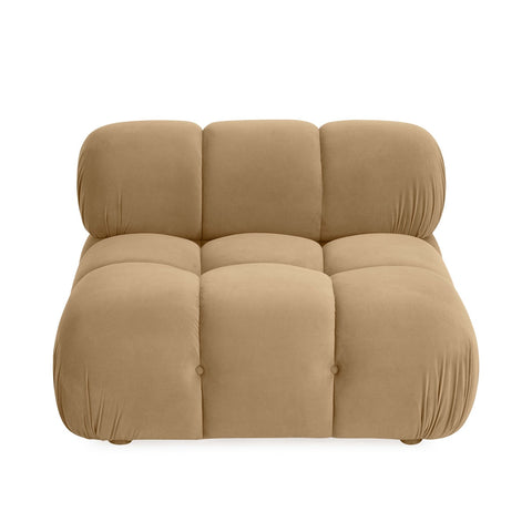 Calliope Cafe Au Lait Performance Velvet Modular Armless Chair Model: TOV-S69015