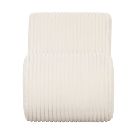 Senna Cream Oversized Corduroy Accent Chair Model: TOV-S69038