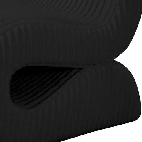 Senna Black Oversized Corduroy Accent Chair Model: TOV-S69039