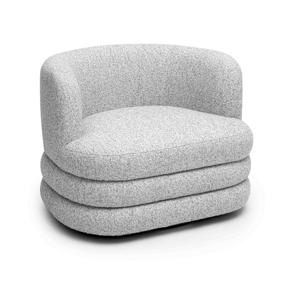 Astor Light Grey Swivel Hotel Lounge Chair Model: TOV-S69074