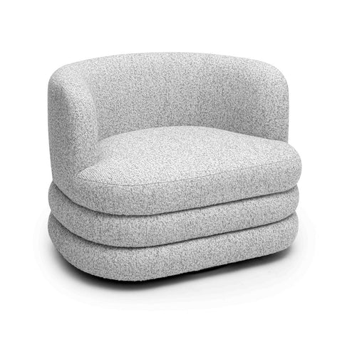Astor Light Grey Swivel Hotel Lounge Chair Model: TOV-S69074