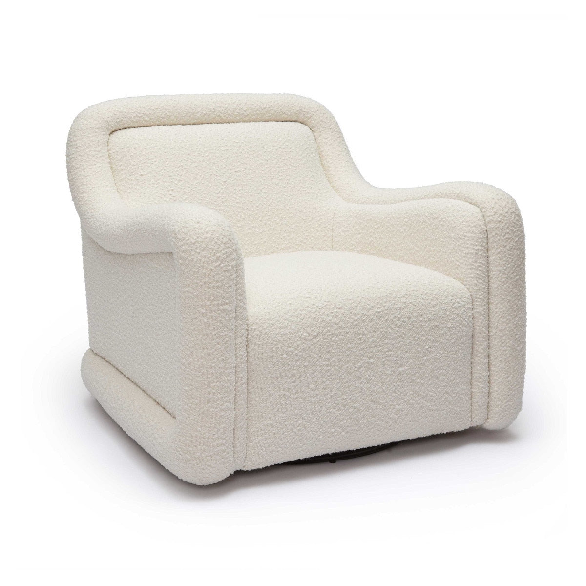 Charli Cream Boucle Swivel Chair Model: TOV-S69188