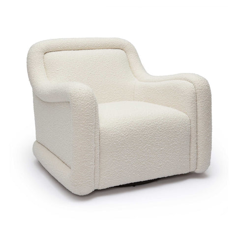 Charli Cream Boucle Swivel Chair Model: TOV-S69188