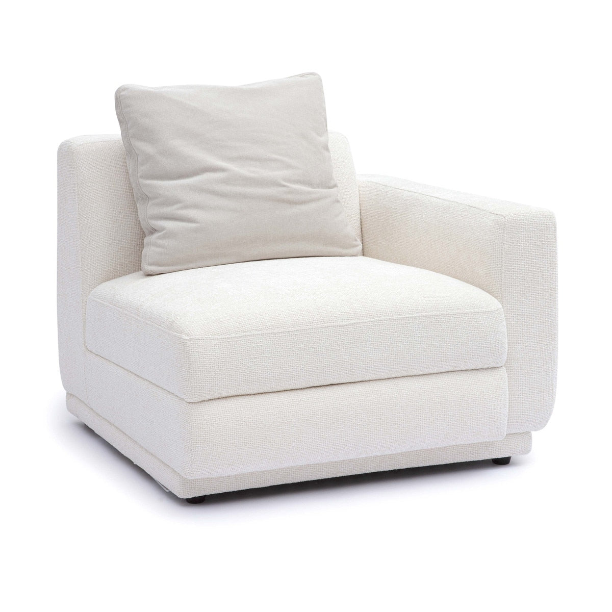 Perry Cream Chenille Modular RAF Corner Chair Model: TOV-S69214
