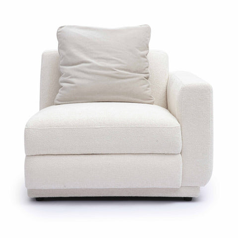 Perry Cream Chenille Modular RAF Corner Chair Model: TOV-S69214