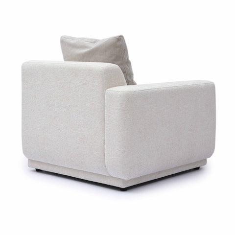 Perry Cream Chenille Modular LAF Corner Chair Model: TOV-S69215