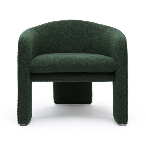 Marla Forest Green Boucle Accent Chair Model: TOV-S69288