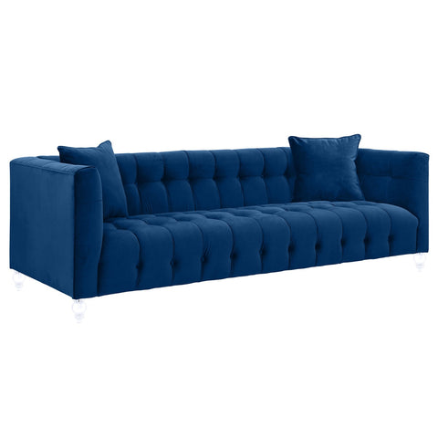 Bea Navy Velvet Sofa Model: TOV-S85