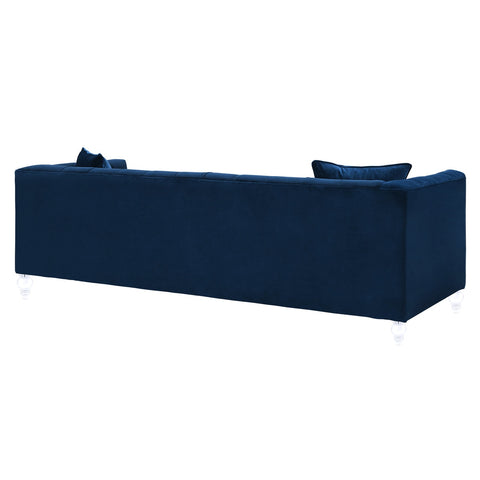 Bea Navy Velvet Sofa Model: TOV-S85
