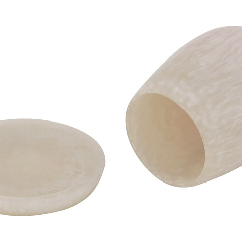 Rounded Tan Swirl Resin Kiddush Cup Model: TOV-T18614