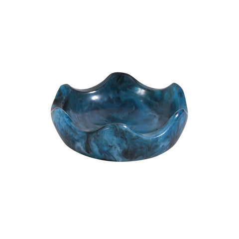 Platform Blue Swirl Resin Kiddush Cup Model: TOV-T18618