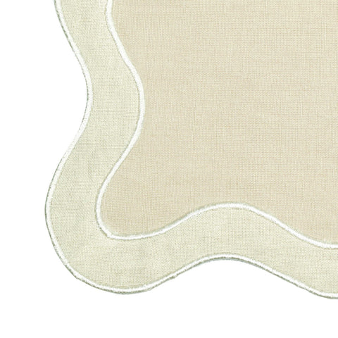 TOV Taupe Wavy Challah Cover Model: TOV-T18652