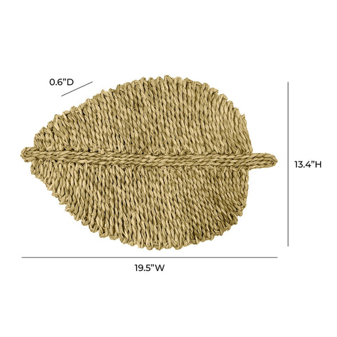 Leaf Natural Seagrass Placemat - Set of 4 Model: TOV-T54303