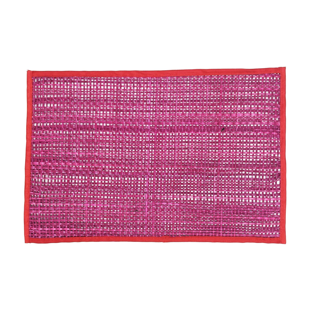 Peele Pink Seagrass Placemat - Set of 4 Model: TOV-T54305