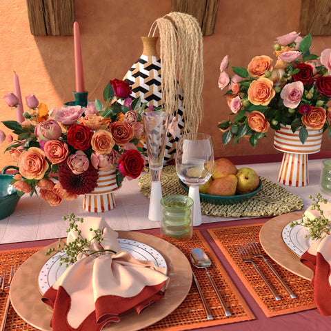 Peele Terracotta Seagrass Placemat - Set of 4 Model: TOV-T54306