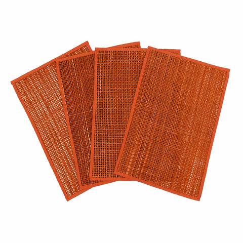 Peele Terracotta Seagrass Placemat - Set of 4 Model: TOV-T54306