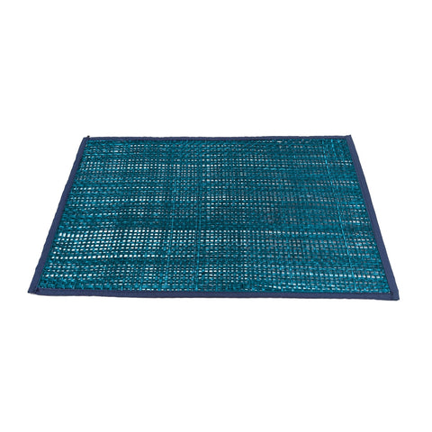 Peele Blue Seagrass Placemat - Set of 4 Model: TOV-T54307