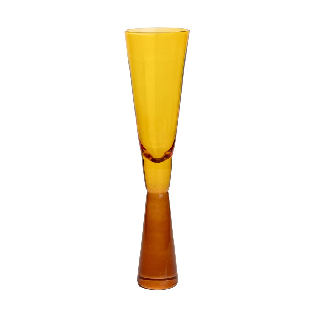 Flute Amber Champagne Glasses - Set of 4 Model: TOV-T68857