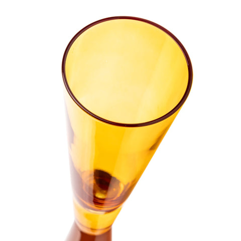 Flute Amber Champagne Glasses - Set of 4 Model: TOV-T68857