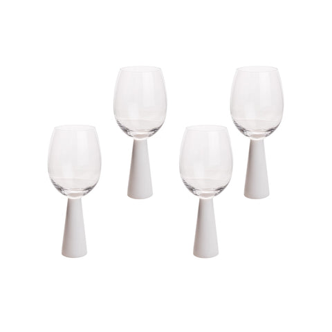 Rose White Wine Glasses - Set of 4 Model: TOV-T68862