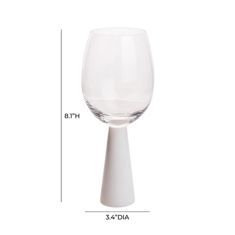 Rose White Wine Glasses - Set of 4 Model: TOV-T68862