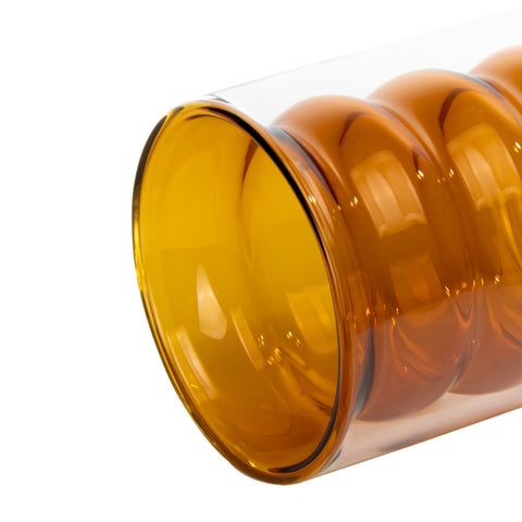 Waves Amber Water Glass - Set of 4 Model: TOV-T68863