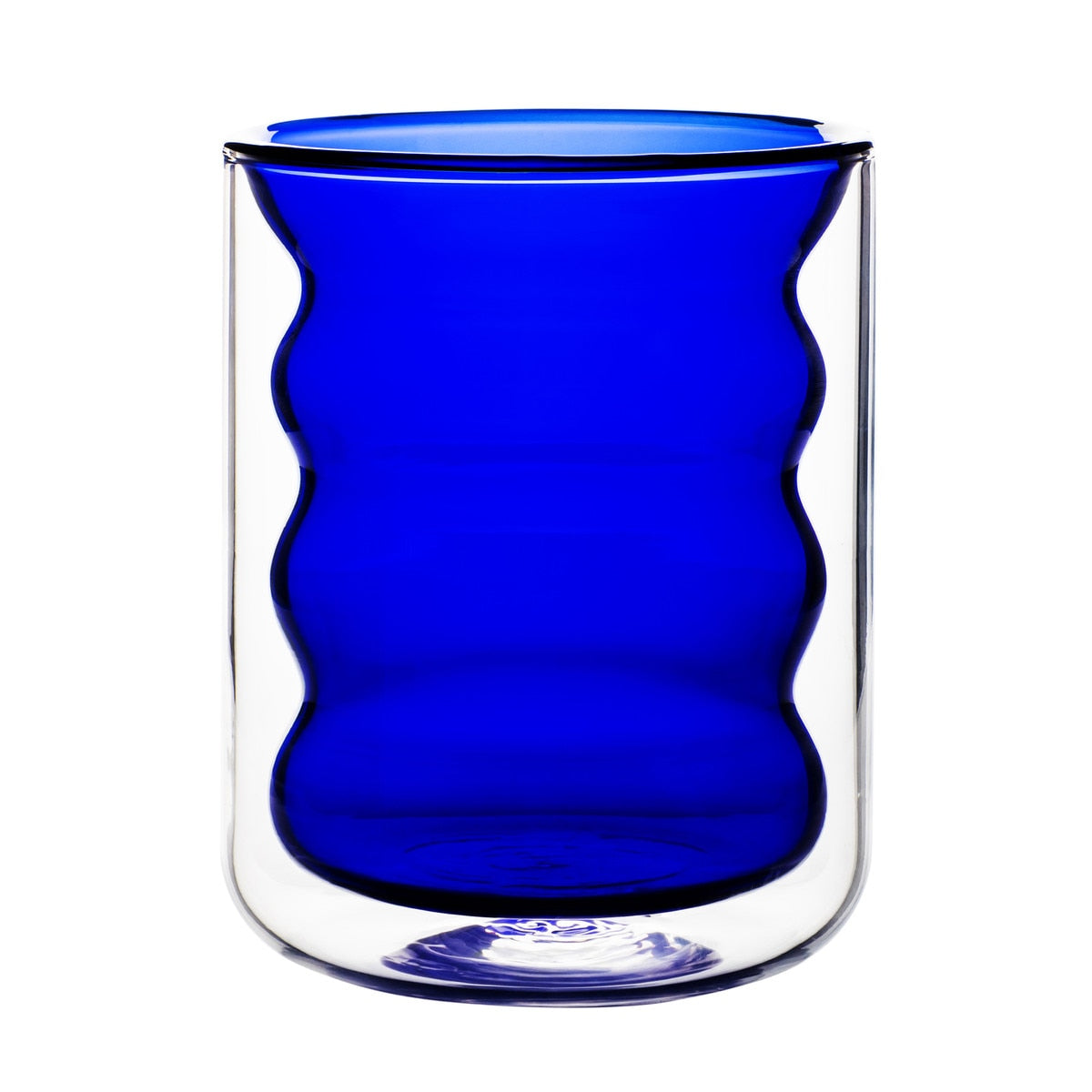 Waves Blue Water Glass - Set of 4 Model: TOV-T68864