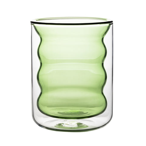 Waves Green Water Glass - Set of 4 Model: TOV-T68866