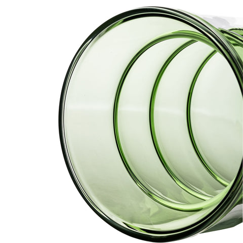 Waves Green Water Glass - Set of 4 Model: TOV-T68866