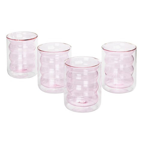 Waves Blush Water Glass - Set of 4 Model: TOV-T68867