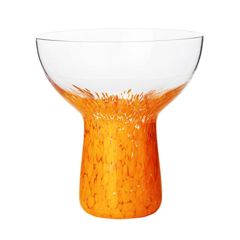 Dottie Clear Orange Dots Cocktail Glass - Set of 4 Model: TOV-T68871