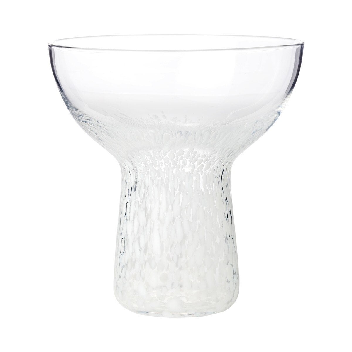 Dottie Clear White Dots Cocktail Glass - Set of 4 Model: TOV-T68872