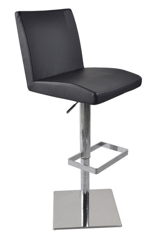 Modrest T 1068Cn Modern Black Leatherette Bar Stool Model VGCBT1068CN-BLK