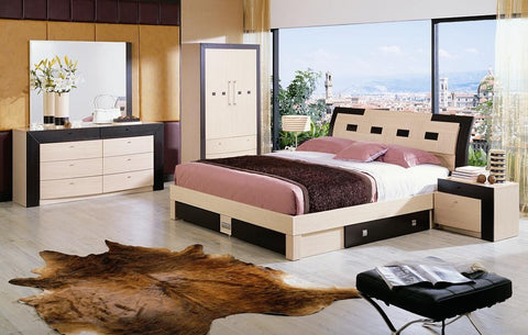 Concorde Modern Queen Bedroom Set With Storage And Mattress Model VGERCONCORDE-HS-SET-Q