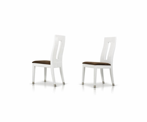 Thor Modern White Glossy Dining Side Chair Model VGGU903CH-WHT