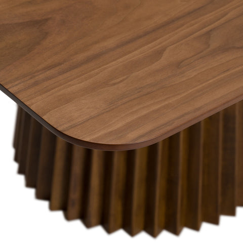 Modrest Platte Mid Century Modern Walnut Square Dining Table Model VGMA-MIT-5460-WAL