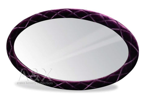 Palace Armani Xavira Purple Fabric Oval Mirror Model VGUNAW428-140