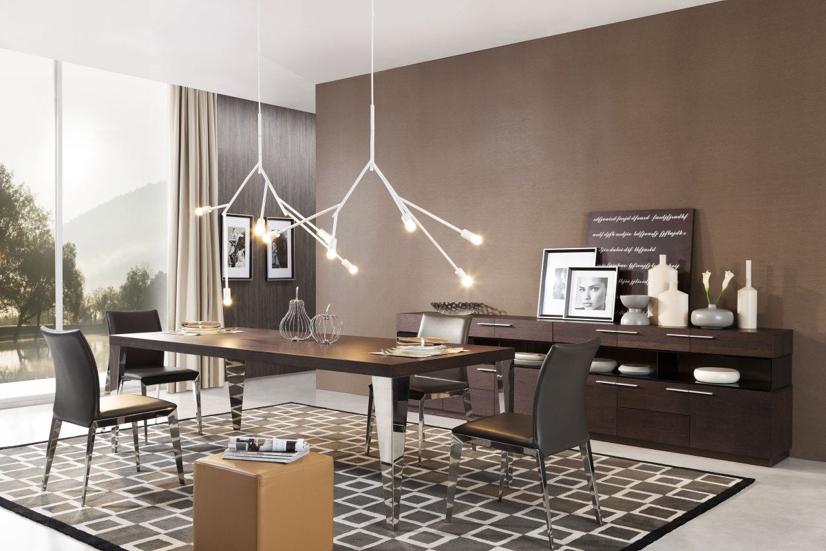 Daytona Modern Brown Oak Rectangle Dining Table Model VGWCE539T