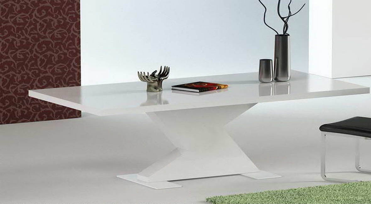 Modrest Bono "T" Modern White Extendable Dining Table  Model VGGU-BONO2