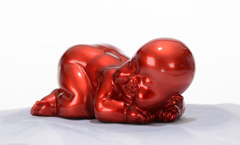 Xd0052 Modern Red Baby Sleeping Sculpture Model VGTH-XD0052-RED