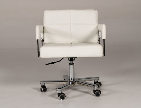 Modrest Craig Modern White Bonded Leather Office Chair Model VGVCA508-WHT