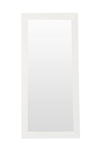 A&X Regal - Modern White Crocodile Floor Mirror