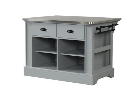 ACME Urrur Gray Finish Urrur Kitchen Island Model AC00187