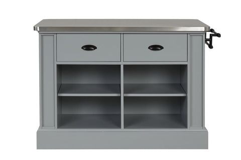 ACME Urrur Gray Finish Urrur Kitchen Island Model AC00187