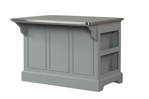 ACME Urrur Gray Finish Urrur Kitchen Island Model AC00187