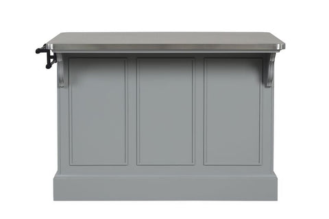 ACME Urrur Gray Finish Urrur Kitchen Island Model AC00187