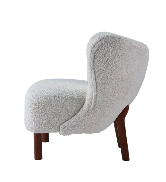 Zusud White Teddy Sherpa Accent Chair Model AC00228 By ACME Furniture