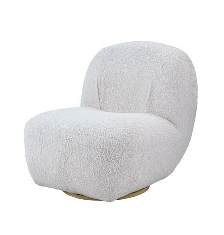 Yedaid White Teddy Sherpa Accent Chair Model AC00231 By ACME Furniture