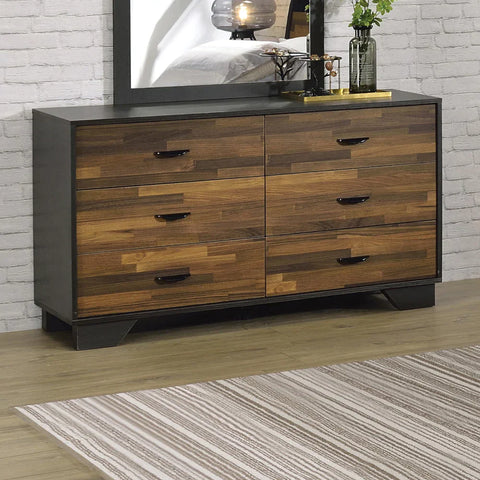 Eos Walnut & Black Finish Dresser Model AC00546 By ACME Furniture