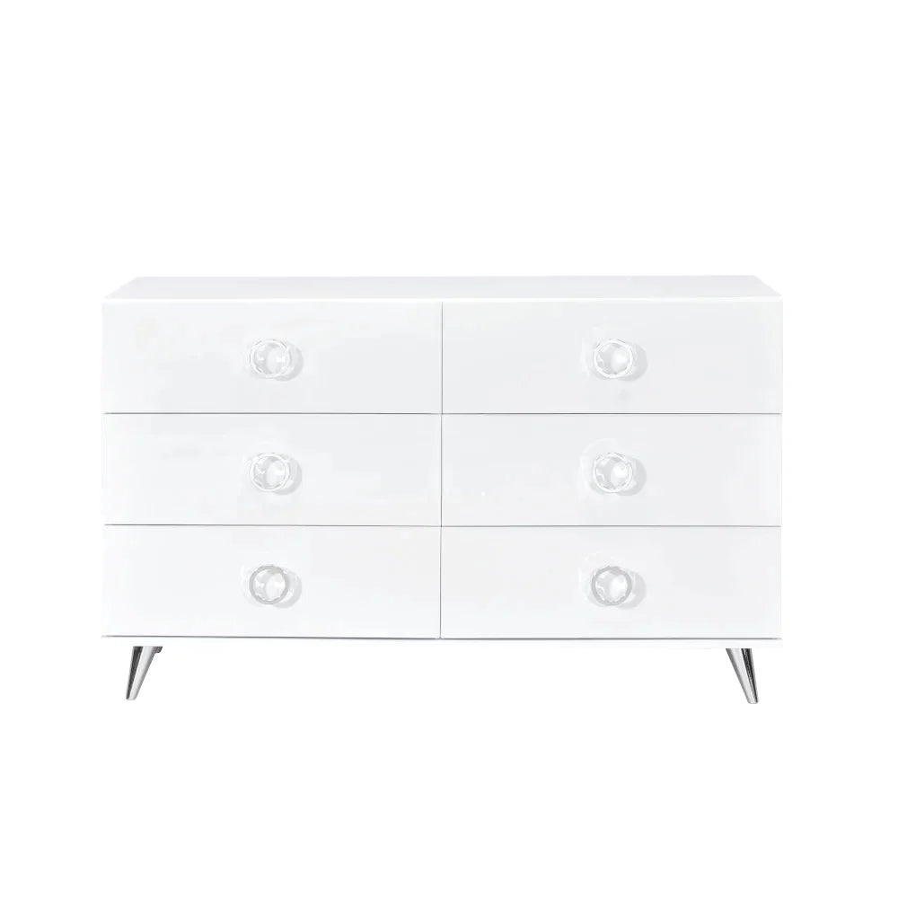 Perse White Finish Dresser Model AC00549 By ACME Furniture